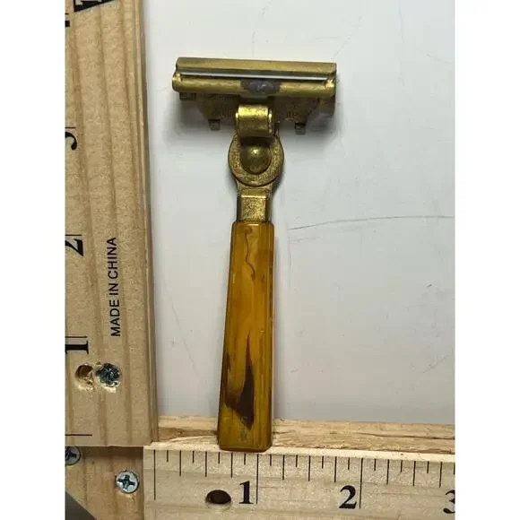 Vintage Schick Injector Safety Razor Bakelite Handle Collectible Shaving Tool
