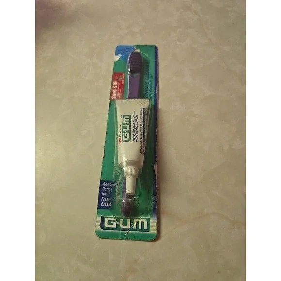 (1) Butler GUM Tounge Cleaner with Fresh-R Breath‎ Gel NOS seaed