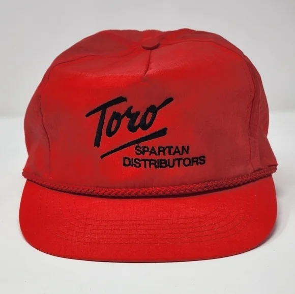 Toro Spartan‎ Distributors Red Nylon Snapback Hat Made By Southern