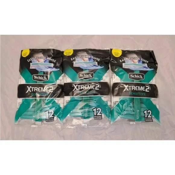 Dx-Xtreme Sensitive Razors - Black and Teal 3packs