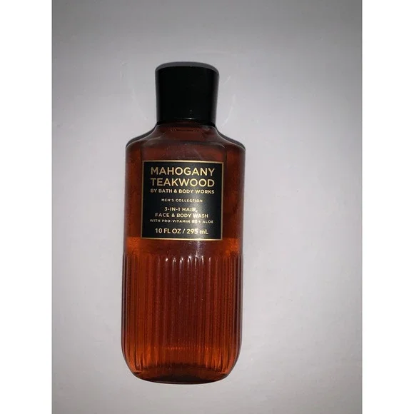 Bath and Body‎ Works Mahogany Teakwood 3 in 1 Hair Face and Body Wash Men 10oz