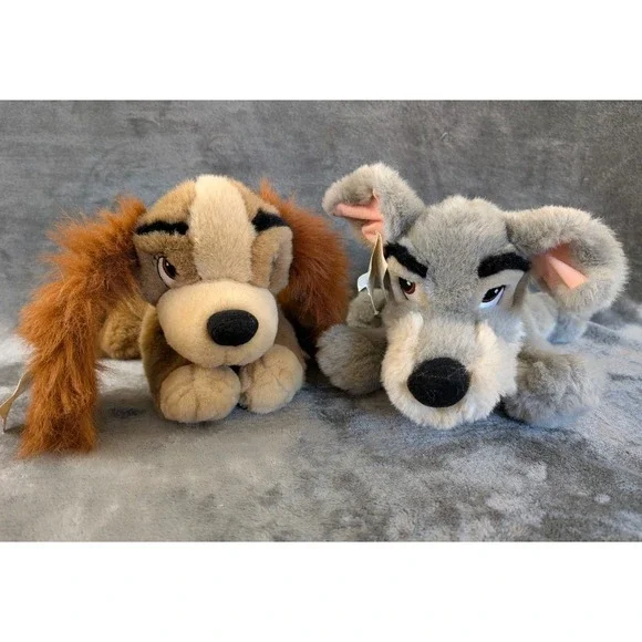 Disney Lady and The Tramp Plush Stuffed Animals 12