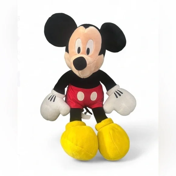 Disney Mickey Mouse Plush - Black, Red, Yellow 26”