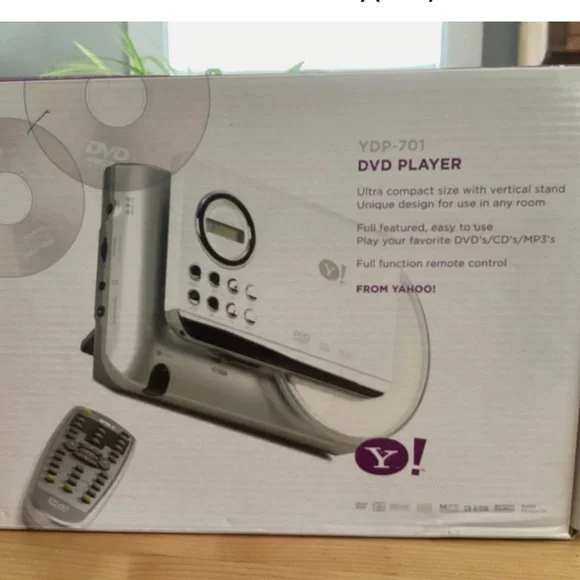 NEW IN BOX Vintage Yahoo DVD/CD/MP3’s Player Model YDP701