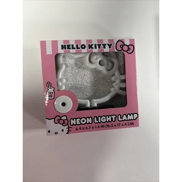 Hello Kitty‎ Silhouette Neon Light Lamp Sanrio NEW IN BOX!