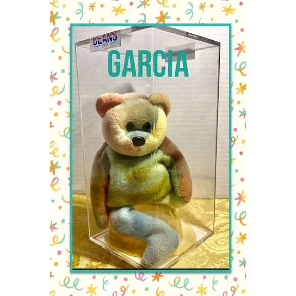 Nice AUTHENTICATED GARCIA BEAR BEANIE‎ BABY