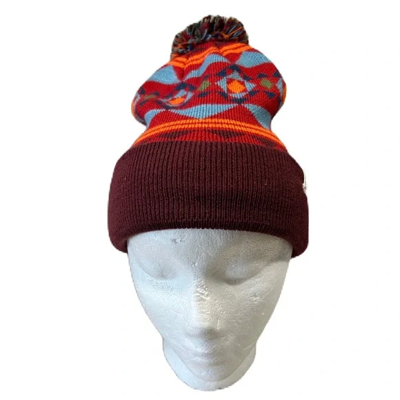 Poler Stuff Camp Vibes Mens Beanie Woodsman Outdoor Ski Hiking Camping Aztec