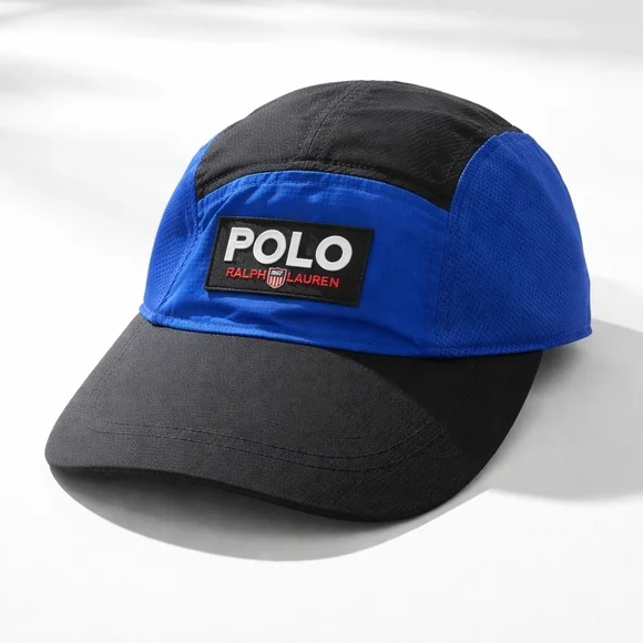 Polo Sport Ralph Lauren Black/Royal Long Bill 5 Panel Hat