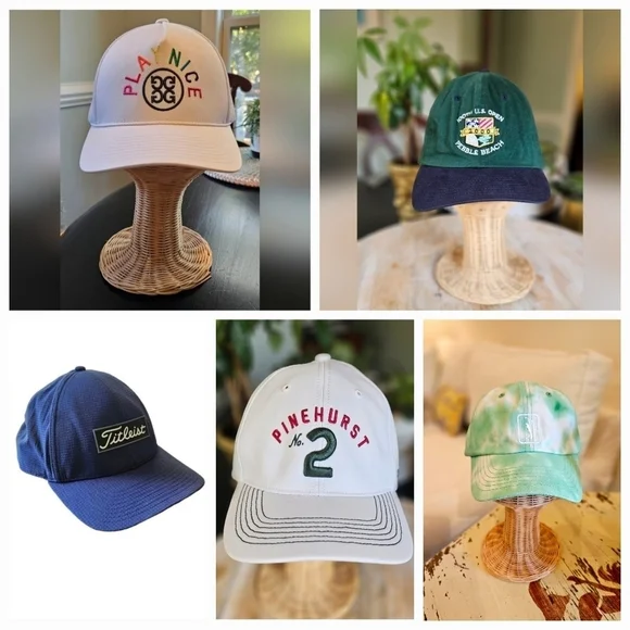 Titleist, G/Fore, Pinehurst, PGA Tour and Pebble Beach Golf Hats