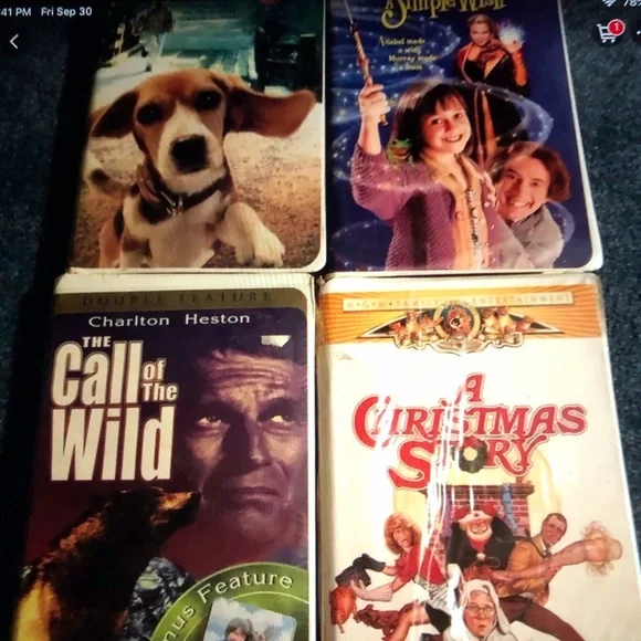 Vintage vhs tapes