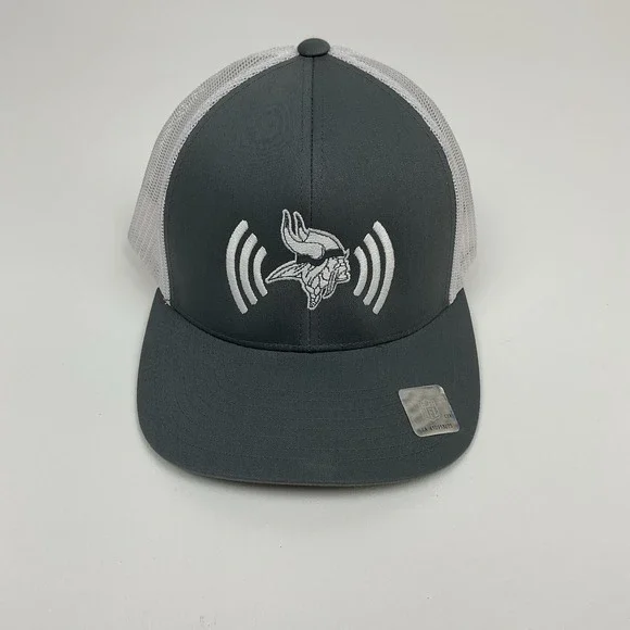 Minnesota Vikings Trucker Hat Snapback Mesh NFL Pacific Headwear 104C Gray White
