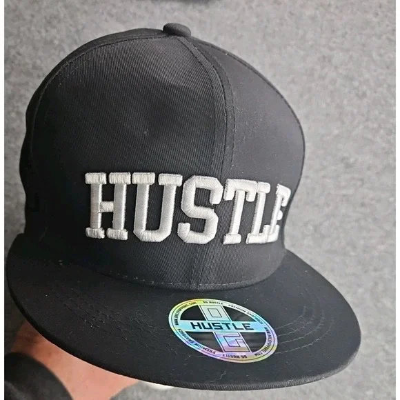 OG Hustle Snapback Baseball Cap Black And Silver.‎ Brand New Never Worn