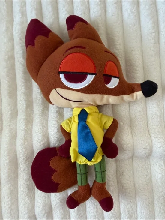 Disney Zootopia Nick Wilde Plush in Brown, Yellow, Blue