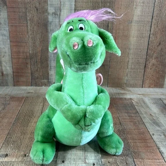 Vintage 1980s Disney Elliott Dragon Plush 14