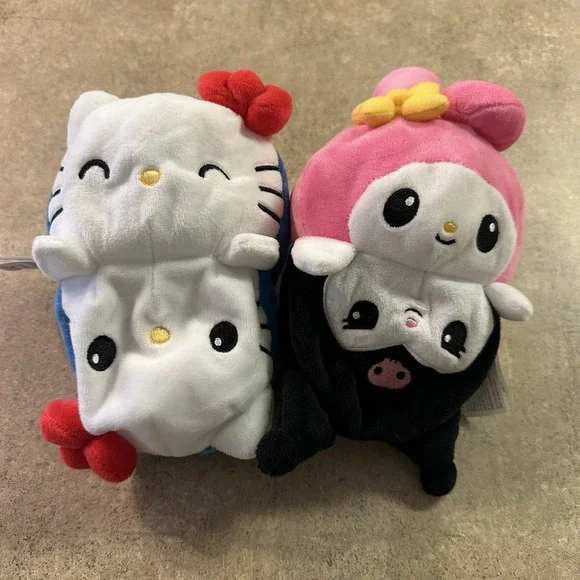 Sanrio‎ Hello Kitty Teeturtle And Friends My Melody & Kuromi Reversible Plush