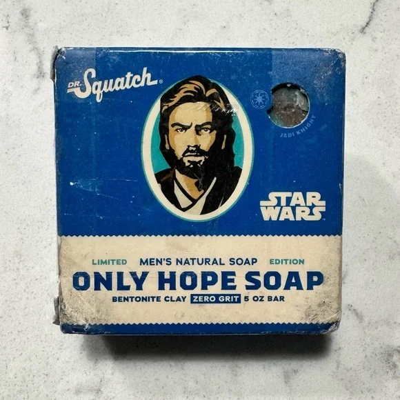 Dr‎ Squatch Limited Edition Only Hope Soap Star Wars Obi-Wan Kenobi Natural Soap