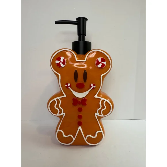 Cute Mickey Gingerbread Man Soap Dispenser