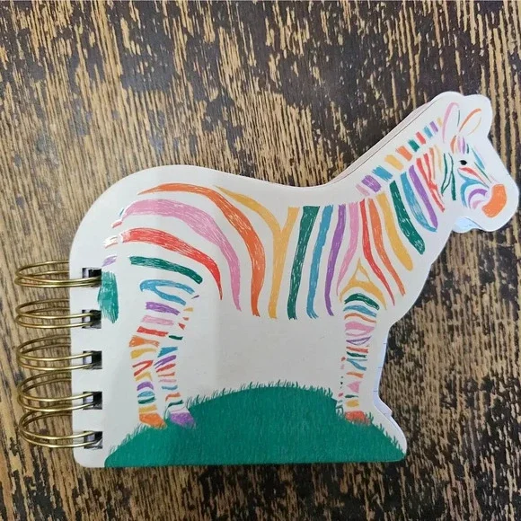 Molly &‎ Rex Zebra Journal Notebook Quirky Lined Spiral