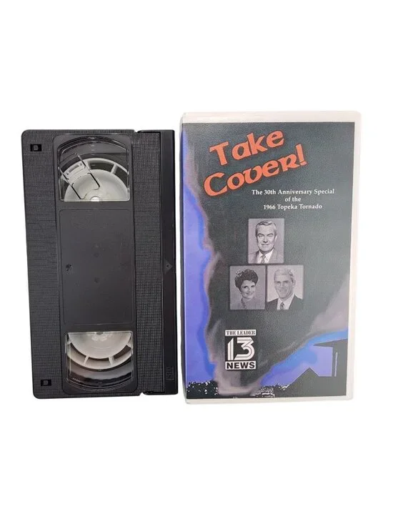 Take Cover VHS 30th Anniversary Special 1966 Topeka KS Tornado WIBW Bill Kurtis