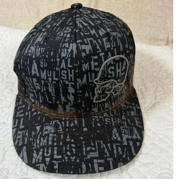 Metal Mulisha Black L XL Flexfit Fitted Cap Hat Motocross BMX Streetwear Logo