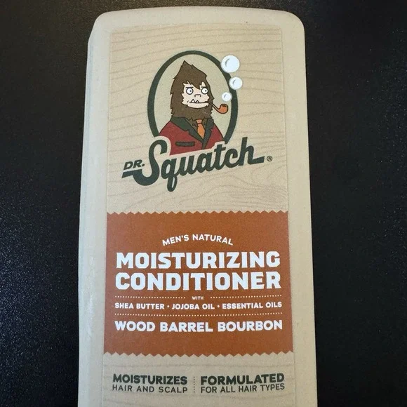Dr Squatch Men's Natural Moisturizing Conditioner Wood Barrel‎ Bourbon 11 fl oz
