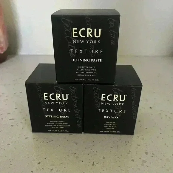 ECRU New York Haircare Styling Balm, Wax, & Define Paste NIB