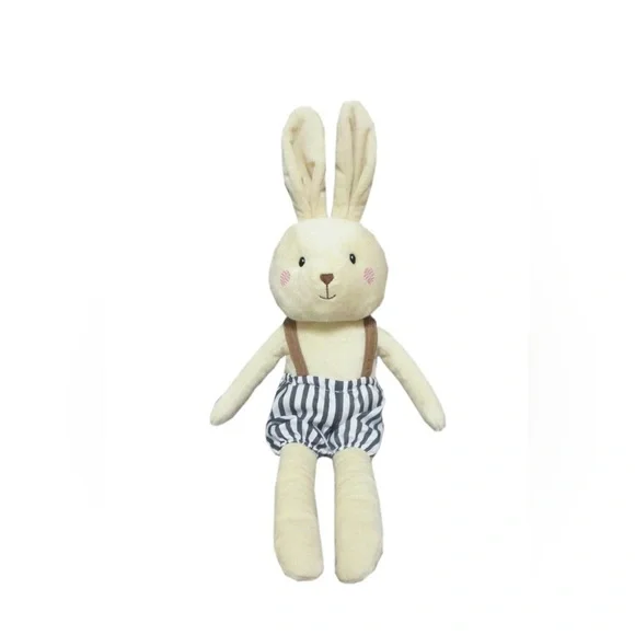 Spark Create Imagine Cream Bunny Plush Toy with rattle inside -New with tag