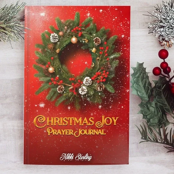Christmas Joy Prayer Journal Daily Writing Notebook Holiday Gift Devotional