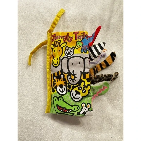 Jungly Tails - Soft Crinkle Baby Book -‎ Jellycat