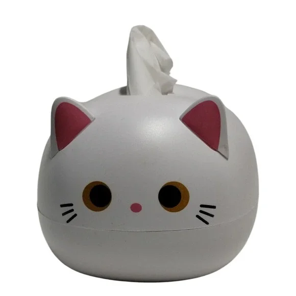 Cute Cat Napkin & Toothpick Holder White‎ Kawaii Kitchen Table Decor 7
