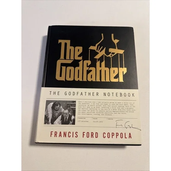 The Godfather Notebook - Francis Ford Coppola - 1st Edition/1st Print - VG