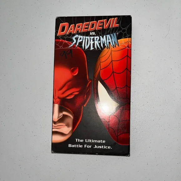 💙 Marvel Daredevil vs Spiderman VHS
