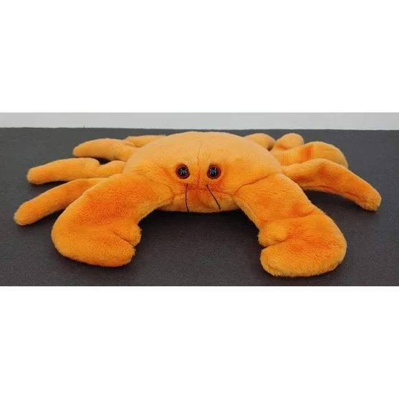 Ty Beanie Baby Buddy Digger Orange Crab 9'' Plush Stuffed Animal Vintage 1999
