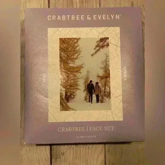 Crabtree & Evelyn Gift Box Face Set Renew Face Foam Aftershave Balm Brand New
