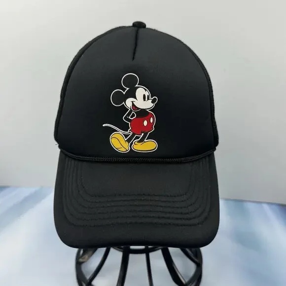Disney Mickey Mouse Unisex Adjustable‎ Baseball Hat Cap Black NEW