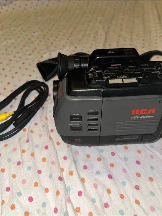 RCA VHSC Camcorder CC180 - Untested - Strap & RCA Cable - VCR Era Gem