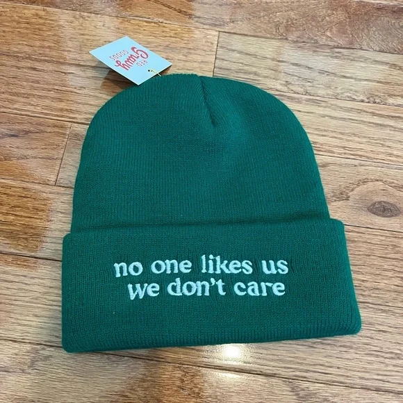 Philadelphia eagles beanie, NWT, ‘no one likes us, we don’t care