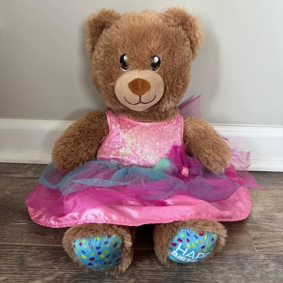 Build-A-Bear BallerinaSequins Dress - Happy Birthday Edition w/Lights Teddy Bear