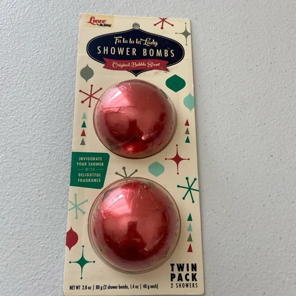 NEW Fa La La La Lady Shower Bombs original bubble scent set of 2 home self care‎