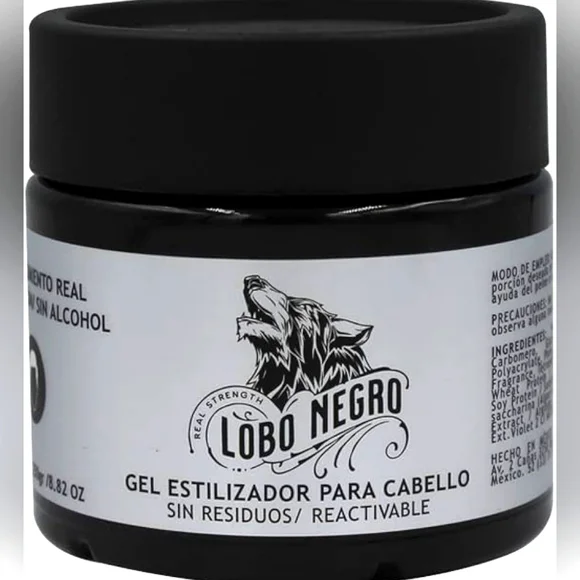 Lobo Negro Hair Gel – Long-Lasting Hold and Style, 8.82 Oz