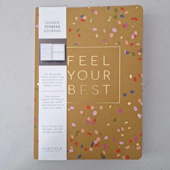Guided FITNESS JOURNAL Softback Weekly Planner Undated Log Book Gym Food NEW