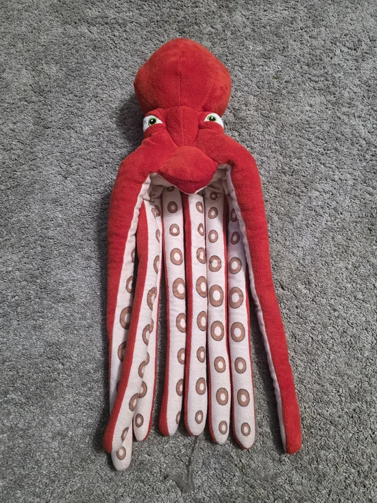 Wildlife Artist Red Plush Squid Stuffed Toy for Kids