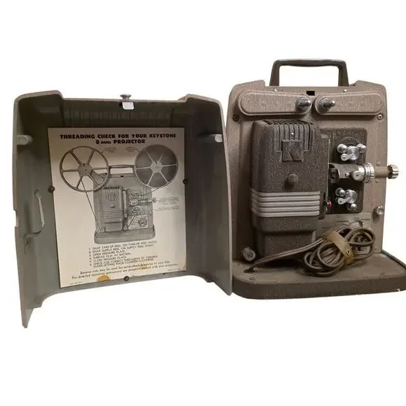 Vintage Keystone K100 8mm Movie Projector 5 Amps.115 Volts. A. C. Keystone Camer