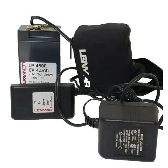 Lenmar Camcorder Battery Pack for Sony 8mm Handycam Video Adapter Charger Case