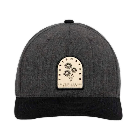 Travis Mathew Corduroy Bill‎ Nightjar Snapback Hat Heather Black Golf Cap