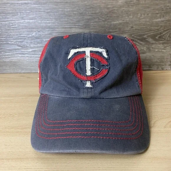 Minnesota Twins Hat Cap Strap Back MLB‎ Baseball Script Mens 47 Brand