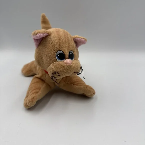 Vintage Pound Puppies Purries Orange Brown Kitty Cat Plush Toy 7
