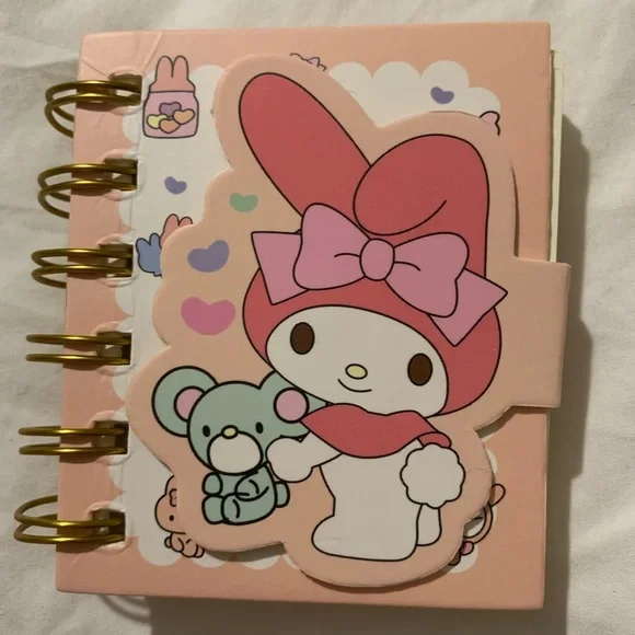 My Melody Mini Notebook with Magnet Closure