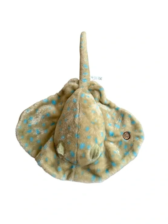 Stingray Petting Zoo plush- Beige with Blue Spots