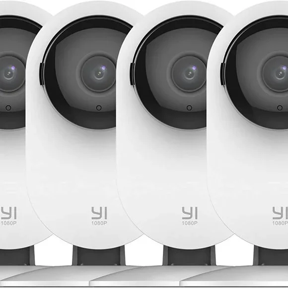 YI 4pc Security Home Camera 1080p 2.4G WiFi Night Vision 2-Way Audio